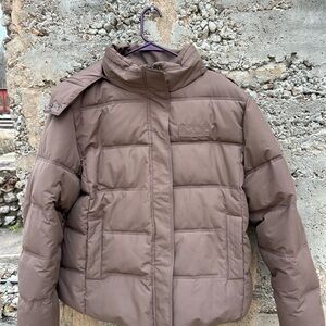 Wantdo XXL Women’s Brown Puffer Jacket hooded NWOT